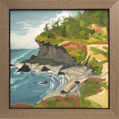 The Bluff at North Beach - oil on canvas, 20” x 20”, 2009