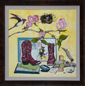 Dogwood Still life for Harper - oil on canvas, 36” x 36”, 2011