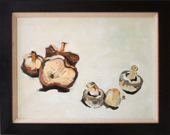 Mushrooms - oil on canvas, 12” x 16”, 2008