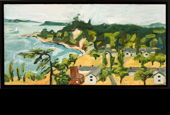 Looking at Fort Worden from Hillside  - oil on canvas, 10” x 20”, 2008