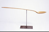Spoon 2013 - solid bronze, white gold 26” long